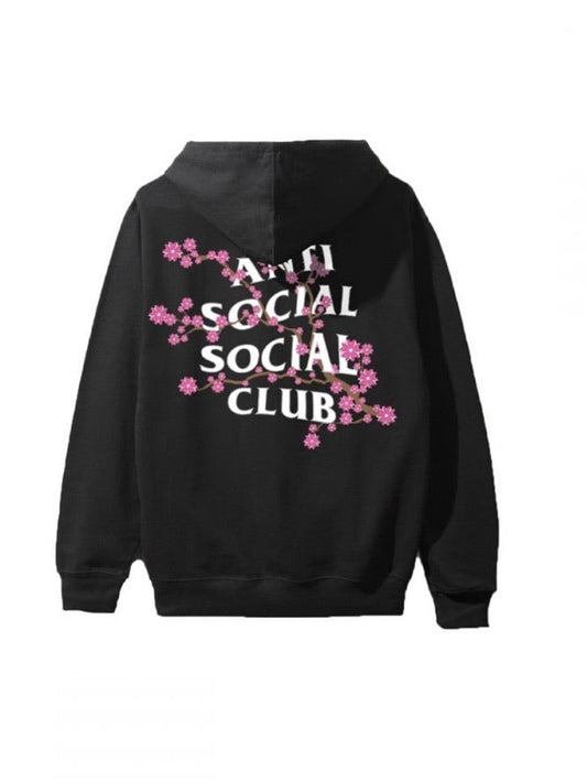 Anti Social Social Club Cherry Blossom Hoodie Black