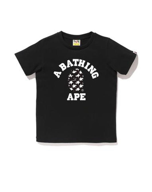 BAPE STA Pattern College Tee Black/Black