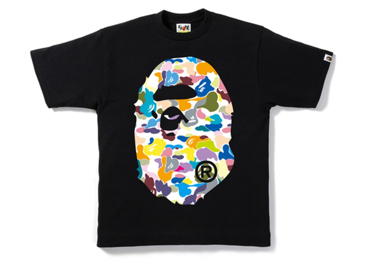 Bape Multi Camo Big Ape Head Tee