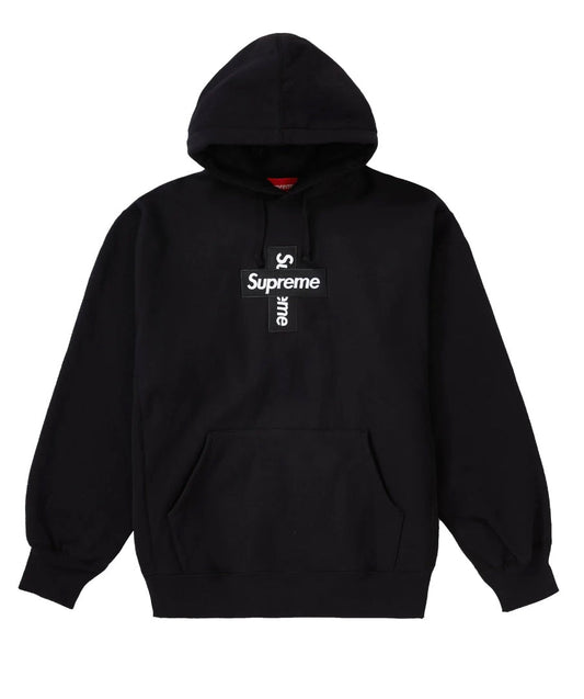 Supreme Cross Box Logo Hooded Sweatshirt