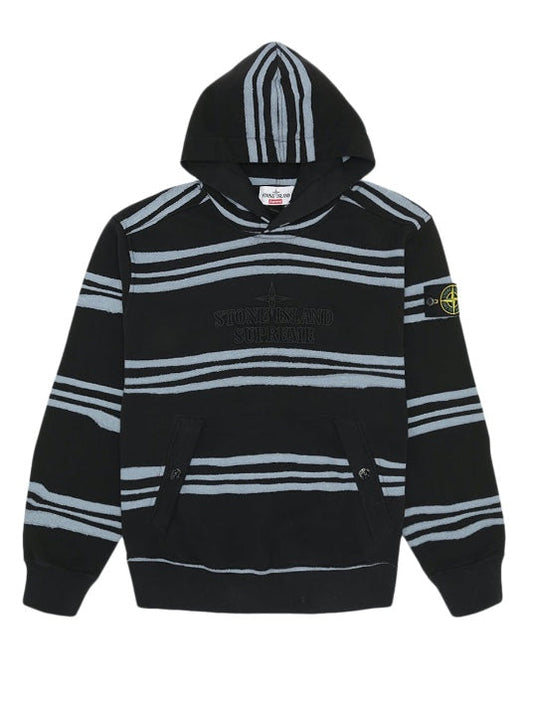 Supreme Stone Island Warp Stripe Hooded Sweatshirt