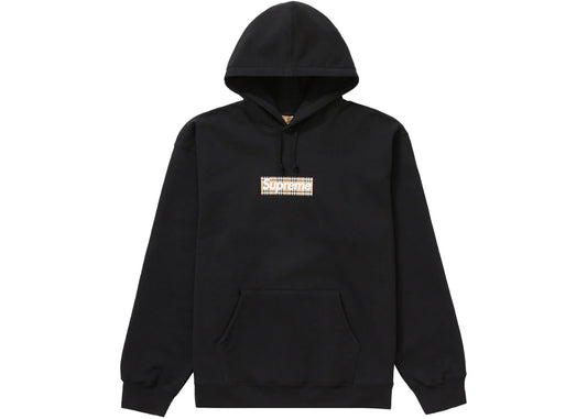 Supreme Burberry Box Logo Hooded Sweatshirt