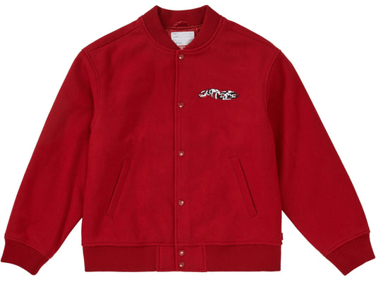 Supreme Delta Logo Varsity Jacket (Red)