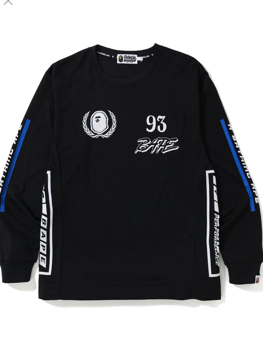 Bape Motor Sport Long Sleeve Tee Black