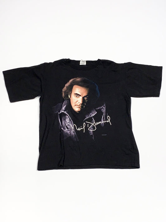 Vintage Neil Diamond Tee Black