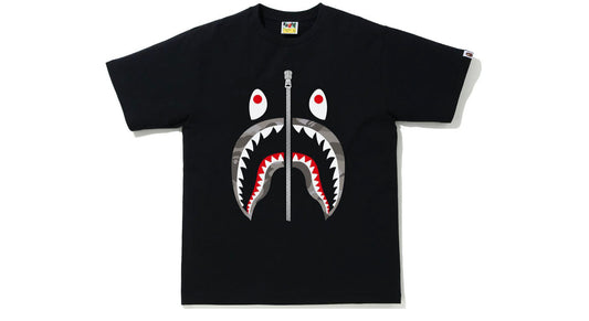 BAPE Color Camo Shark Tee Black/Grey