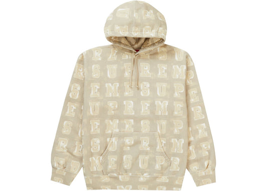 Supreme Blocks Hooded Sweatshirt (Tan)