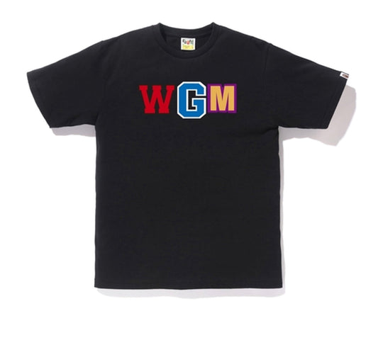 Bape WGM Shark Tee Black