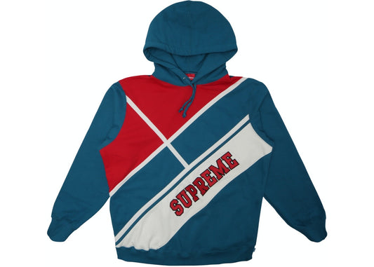 Supreme Diagonal Hoodie (Dark Aqua)