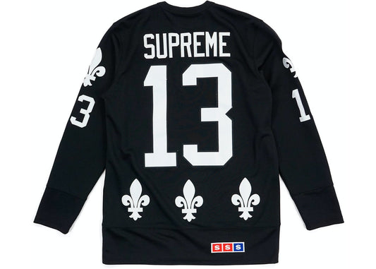 Supreme Fleur De Lis Hockey Jersey Black
