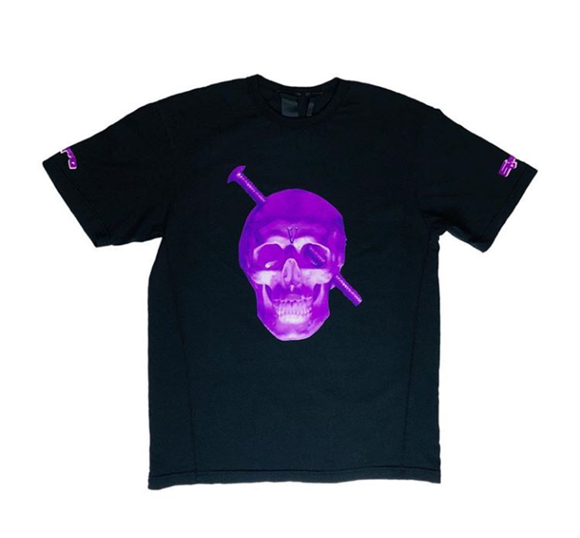 Vlone Purple Skull Screw Tee