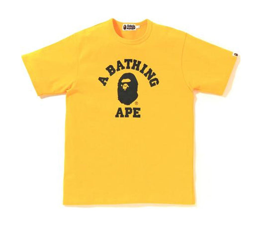 BAPE College Tee Yellow/Black