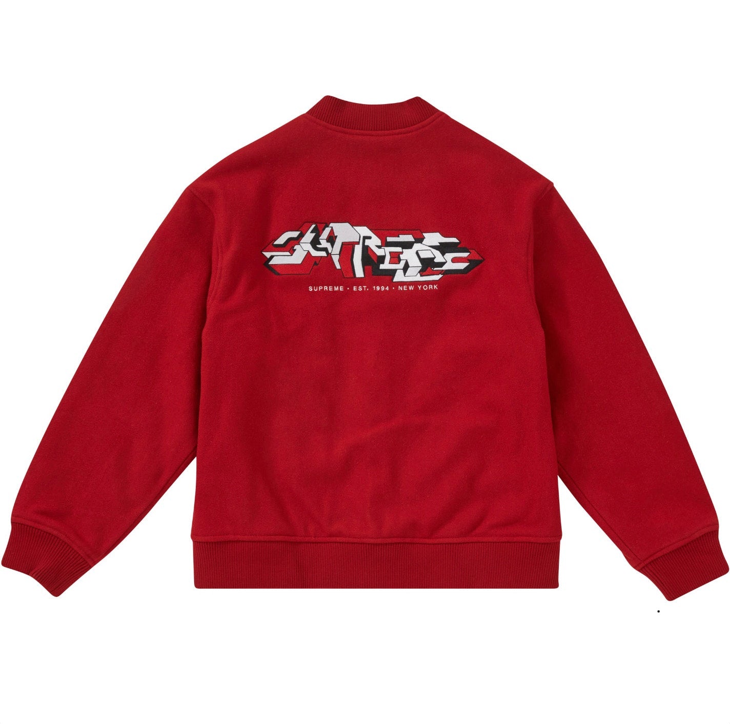 Supreme Delta Logo Varsity Jacket (Red)