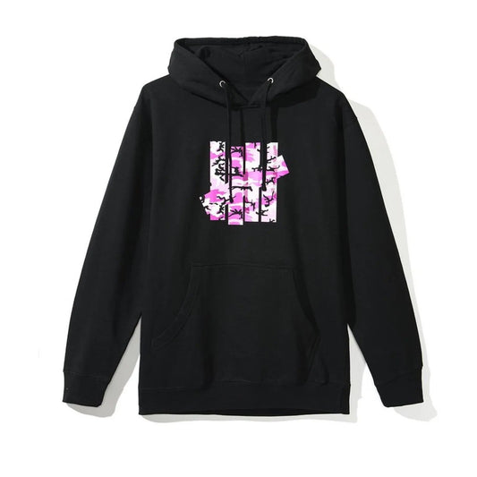 Anti Social Social Club X Undefeated Camo Hoodie Black