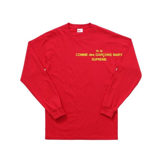 Supreme Comme Des Garçons Long Sleeve (Red)