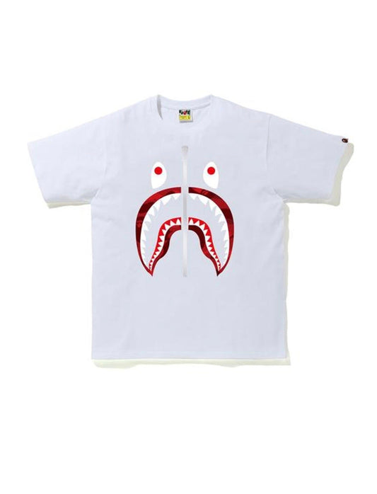 BAPE Colour Camo Shark Tee (SS20) White/Red