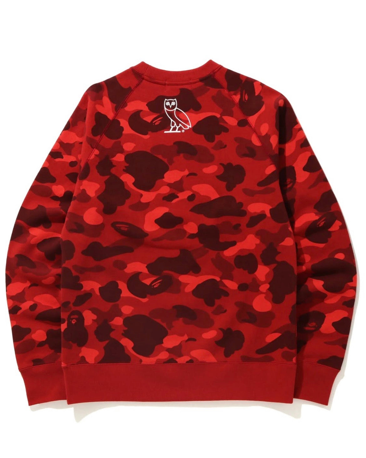 Bape X OVO Color Camo Crewneck (Red)