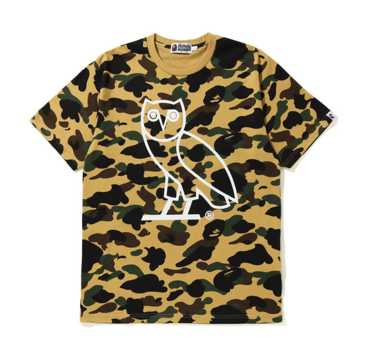 BAPE x OVO 1st Camo Tee Yellow