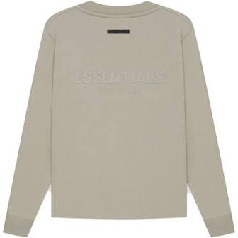 FEAR OF GOD ESSENTIALS Long Sleeve T-shirt Moss/Goat