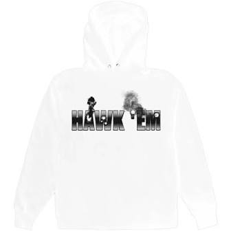 Pop Smoke x Vlone Hawk Em' Hoodie White