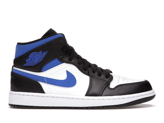 Jordan 1 Mid White Black Royal (GS)