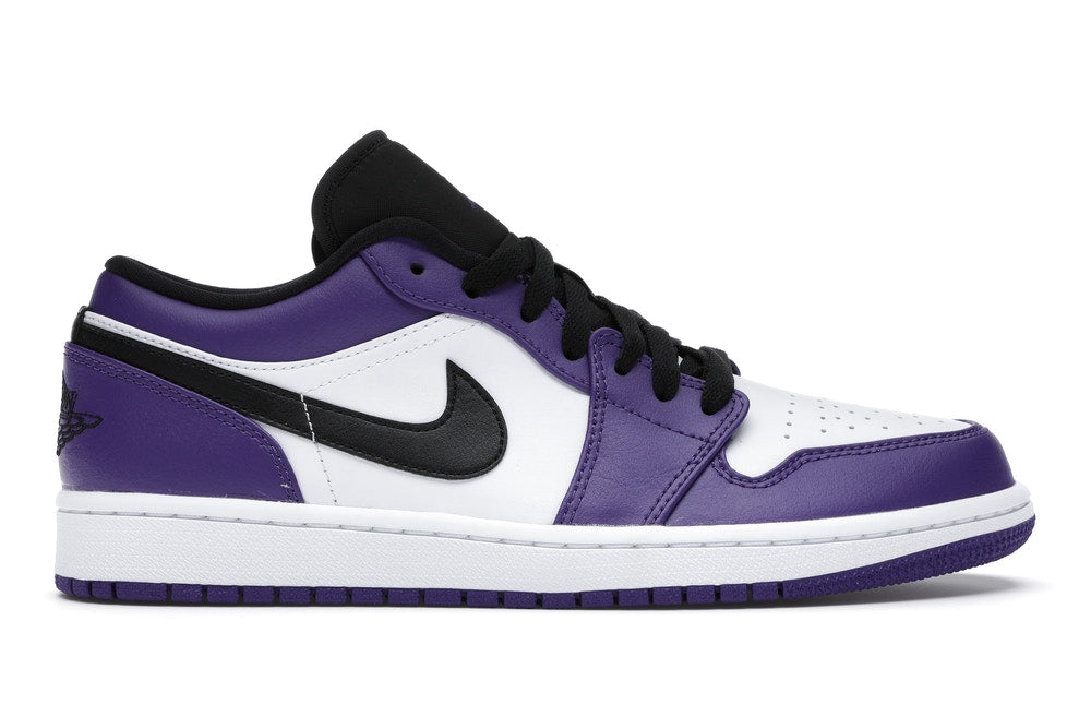 Jordan 1 Low Court Purple White