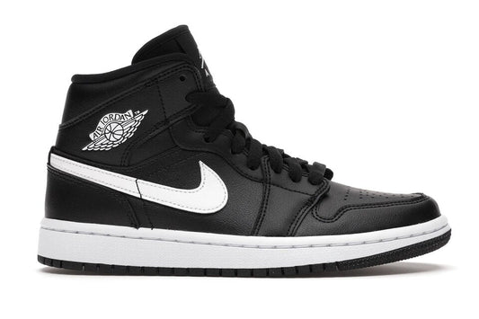 Jordan 1 Mid Black White (W)