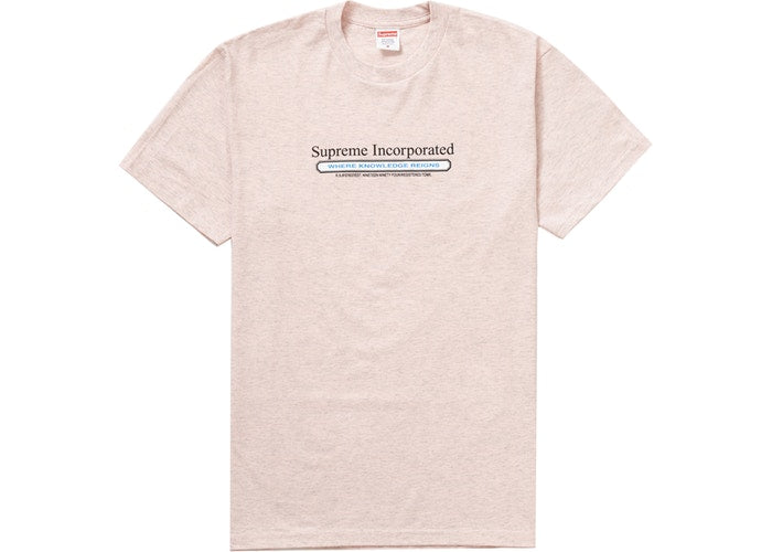 Supreme Inc. Tee Heather Light Pink