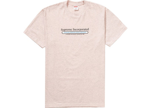 Supreme Inc. Tee Heather Light Pink