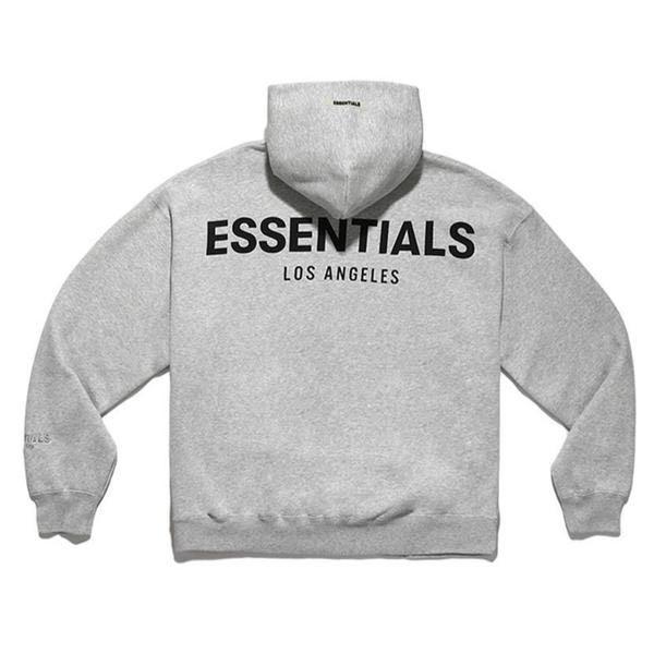 FEAR OF GOD Essentials Logo Pullover Hoodie (SS19) Grey