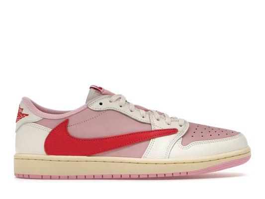 Jordan 1 retro low travis scott sail tropical pink