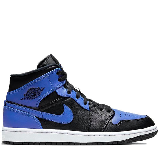 Jordan 1 Mid Hyper Royal Tumbled Leather