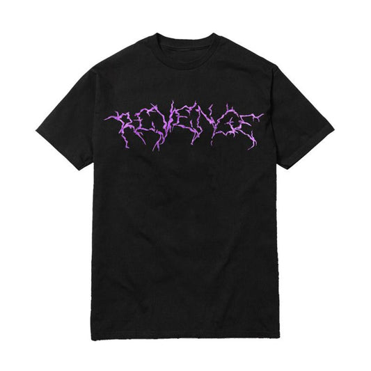 REVENGE GALLERY X SKI MASK SMOKE TEE BLACK/PURPLE