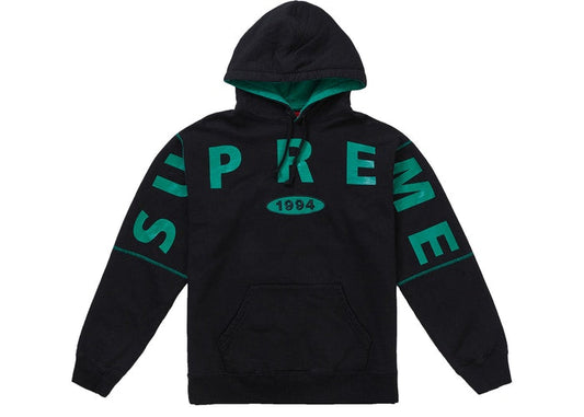 Supreme Spread Logo Hooded Sweatshirt Black