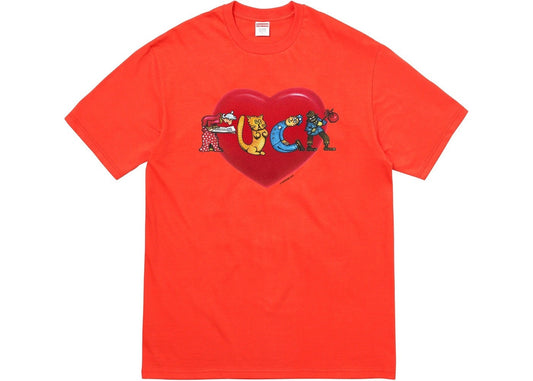 Supreme Fuck Love Tee Bright Orange