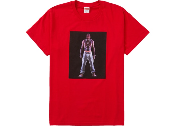 Supreme Tupac Hologram Tee Red